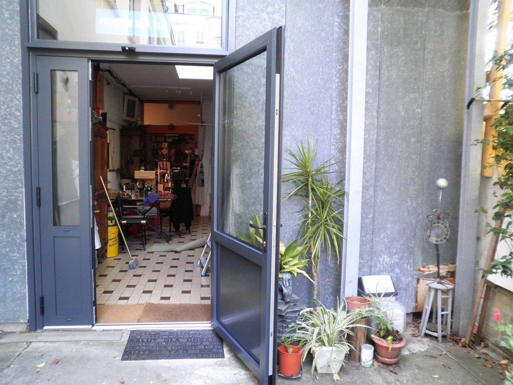 La porte de notre atelier, 11 rue Thiac, Bordeaux